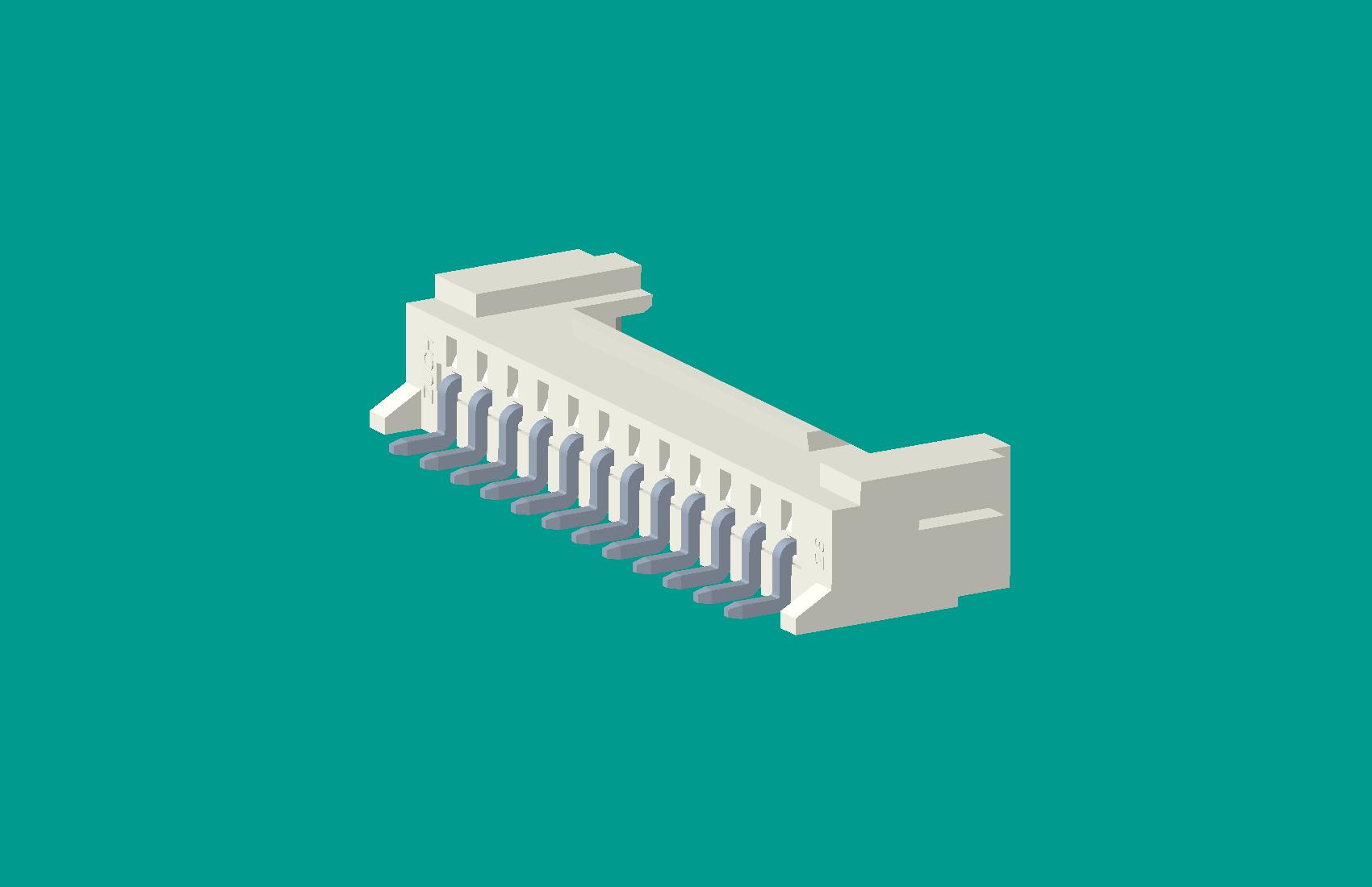SMT-PH貼片彎針(臥貼)帶扣-12針（LCP料）