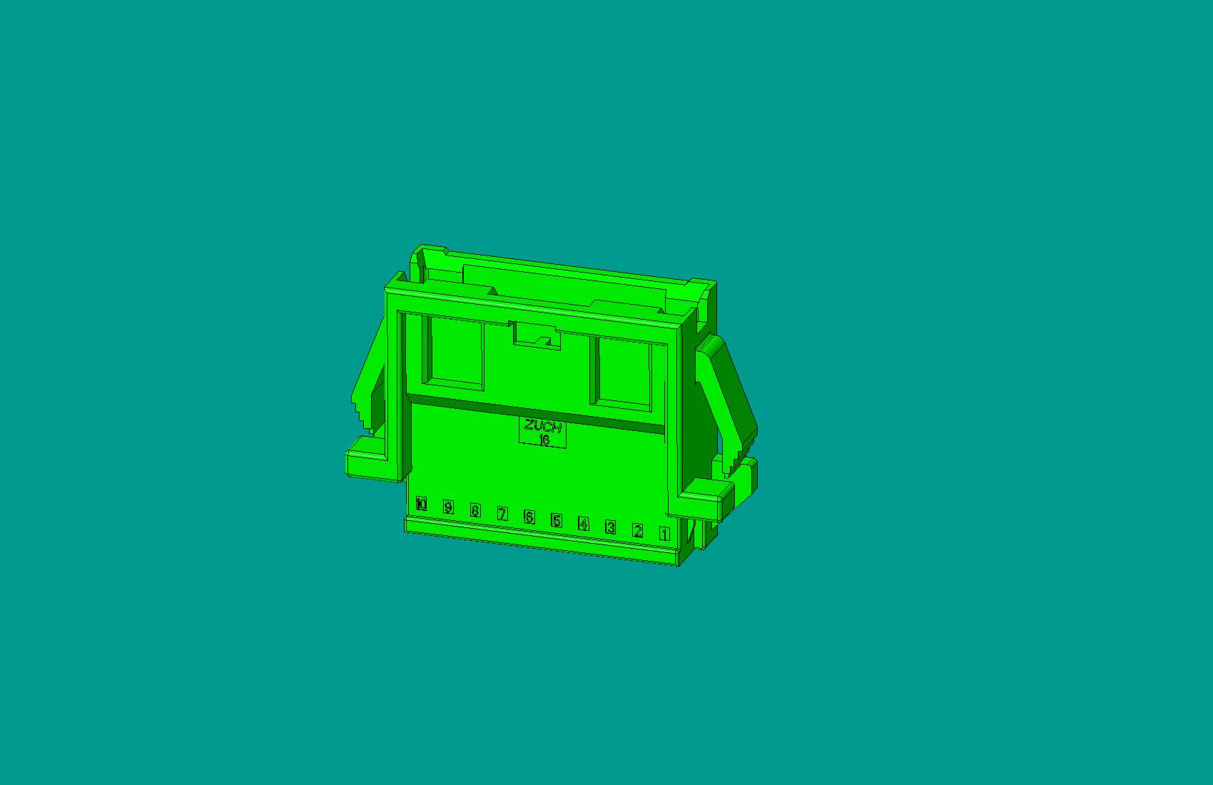 2.0間距，PNIRR-10V-S(帶鎖定面板)綠色