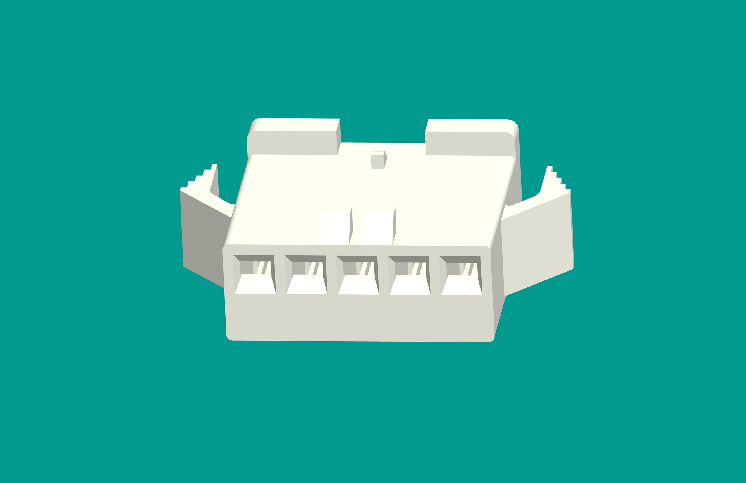 SMP-5孔塑殼C型白色