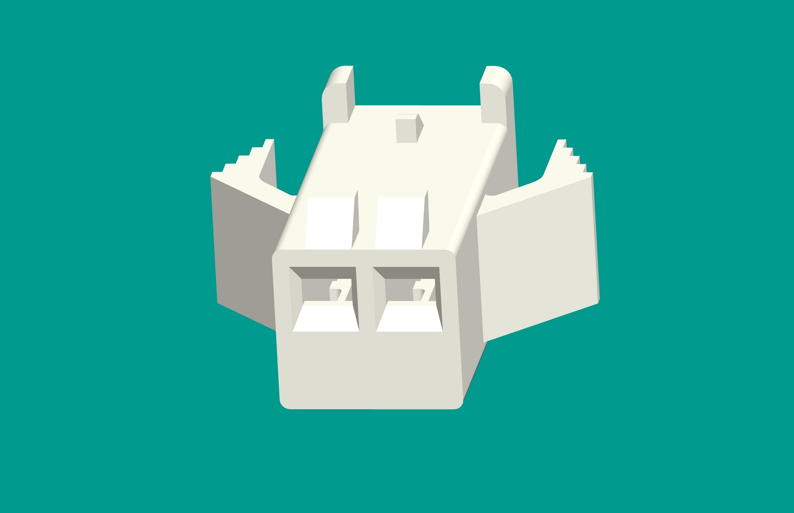 SMP-2孔塑殼C型白色