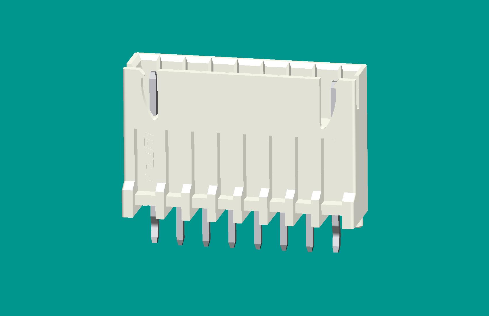 XH灌膠型針座8位本色-高灼熱絲