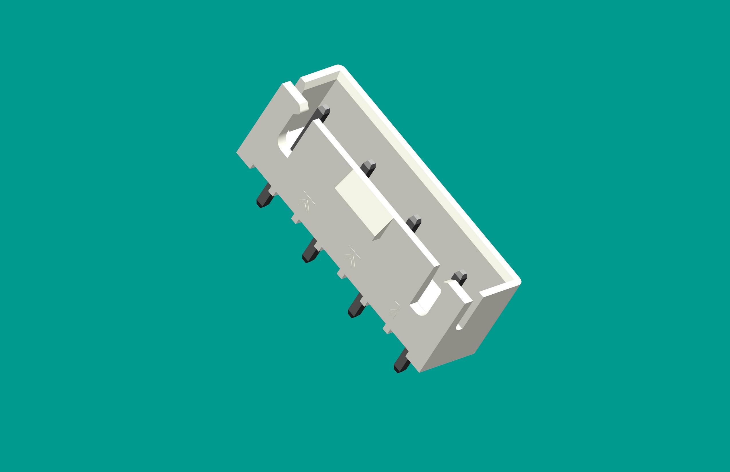 XH-7A4帶扣(缺2.4.6針），普通PA66白色