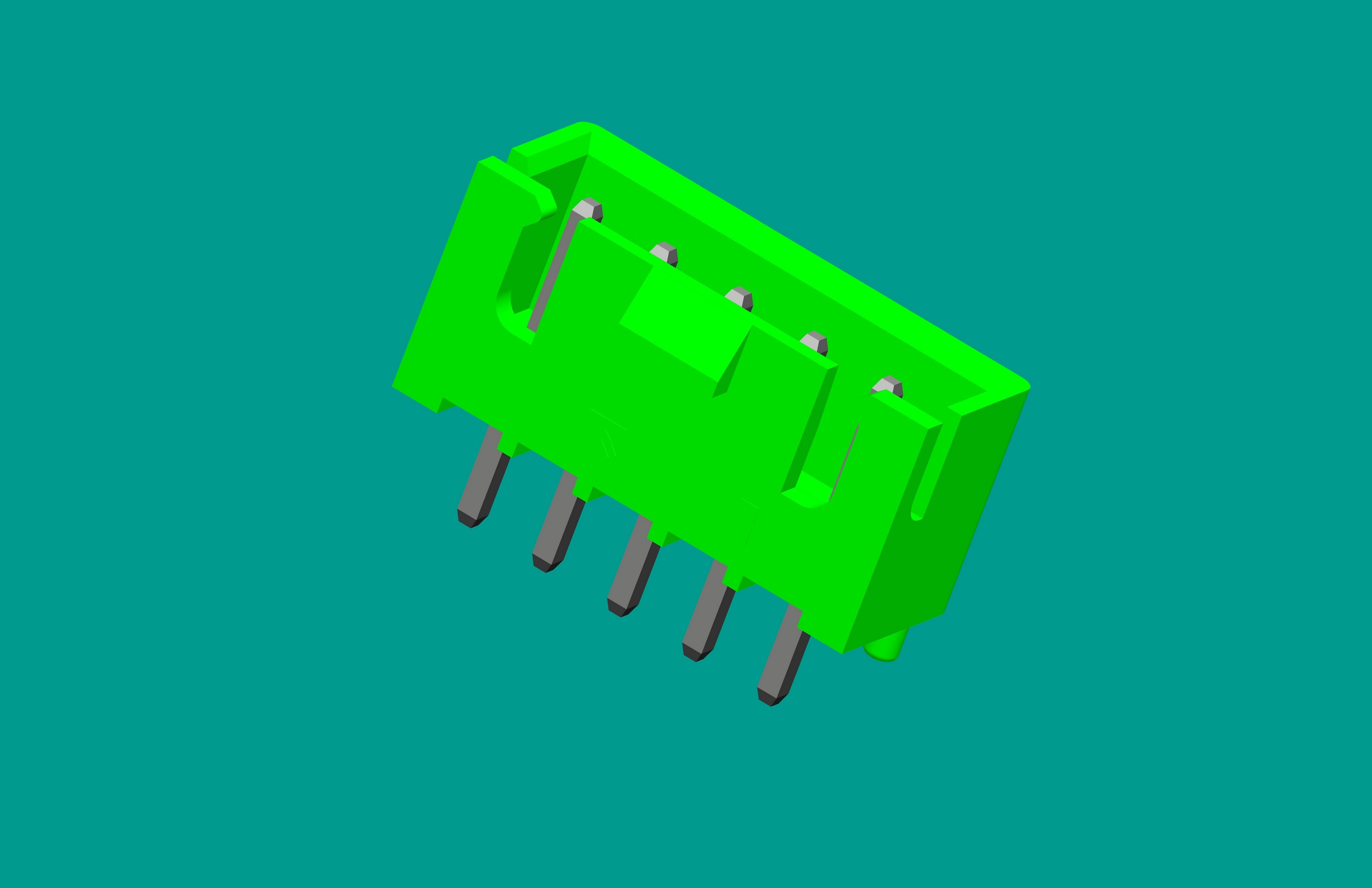 XH帶扣帶定位針座-5直針 綠色