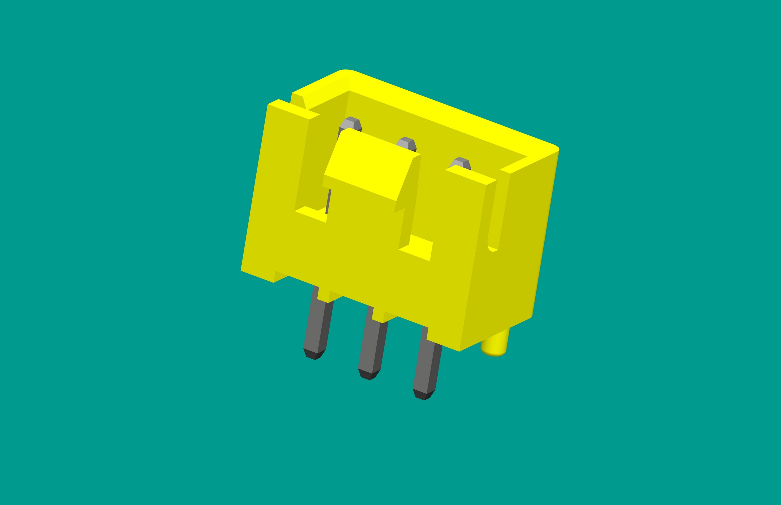 XH帶扣帶定位針座-3直針黃色