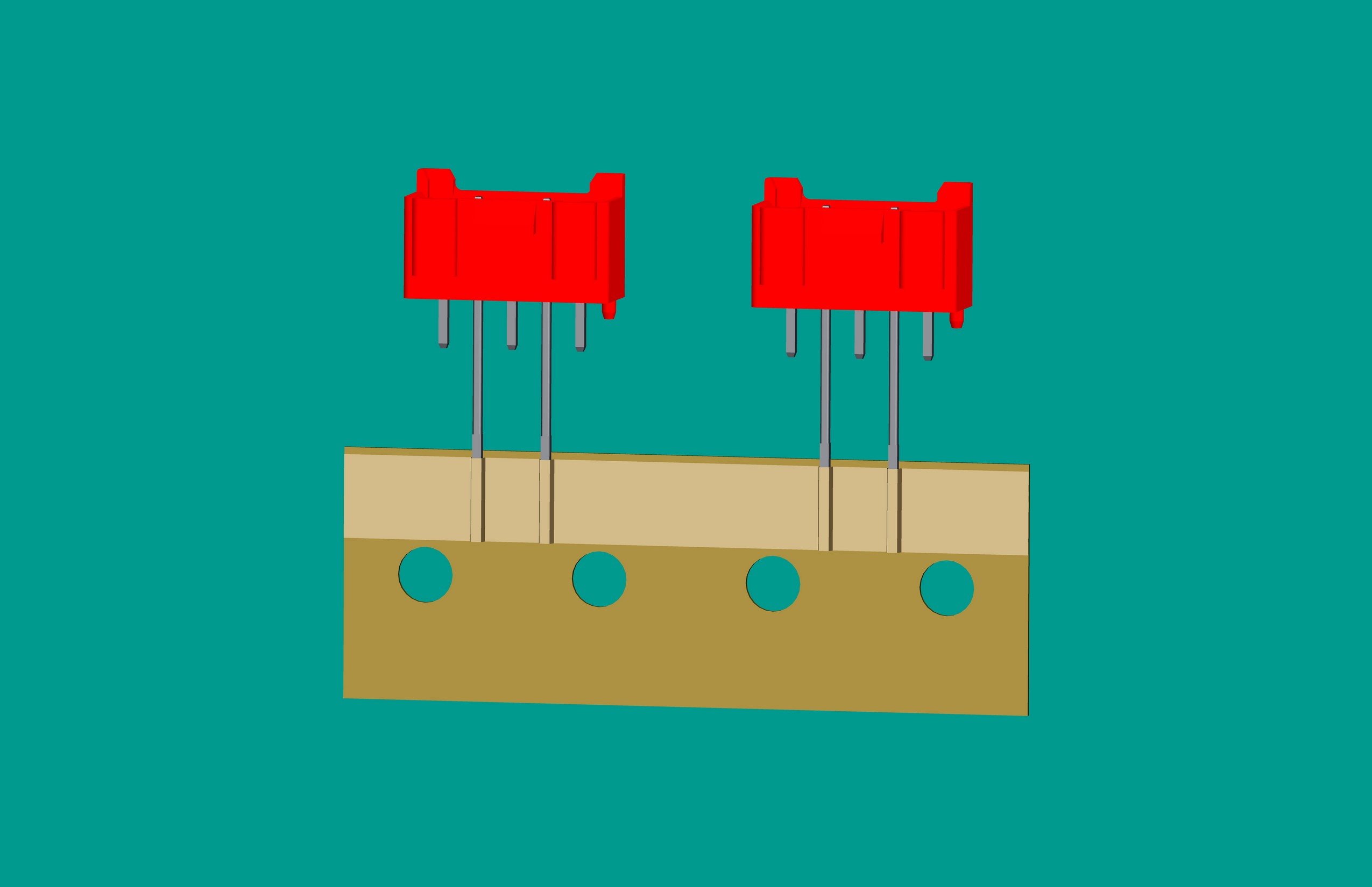 XH-5A全包編帶立式針座紅色/(2、4長針)普通PA66