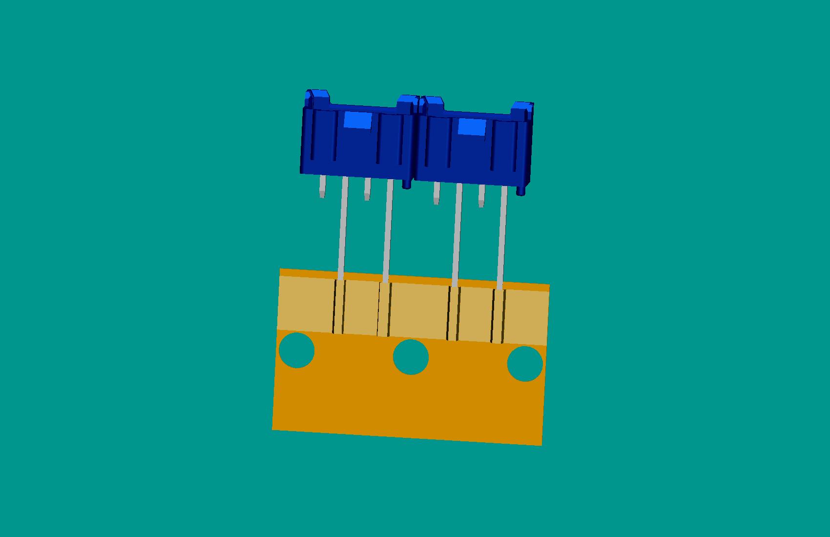 XH-4A全包編帶針座(1、3長針)(藍色)普通PA66