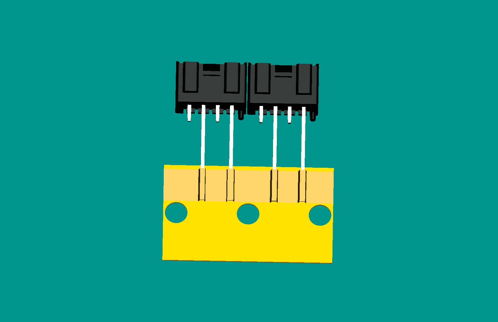 XH-4A全包編帶針座(1、3長針)(黑色)普通PA66