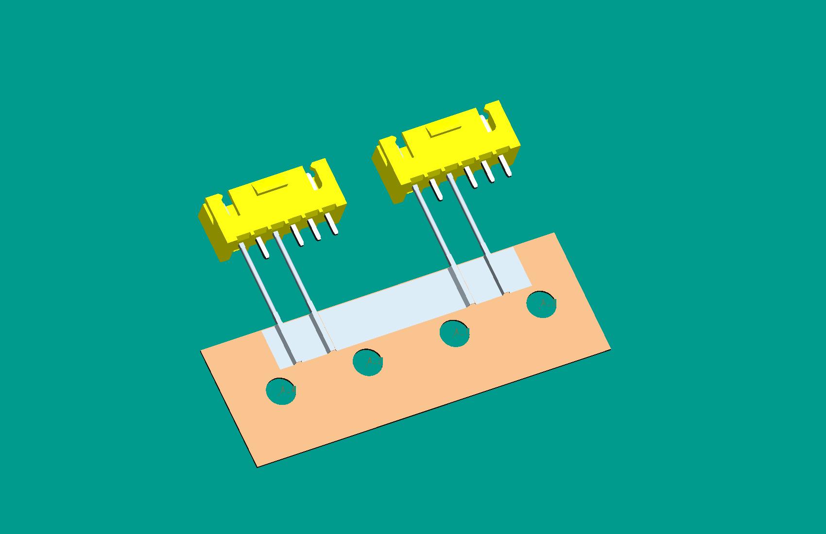 XH-6A帶扣立式針座黃色/編帶(2、4長針,短針外漏長2.9mm,正向,12mm)