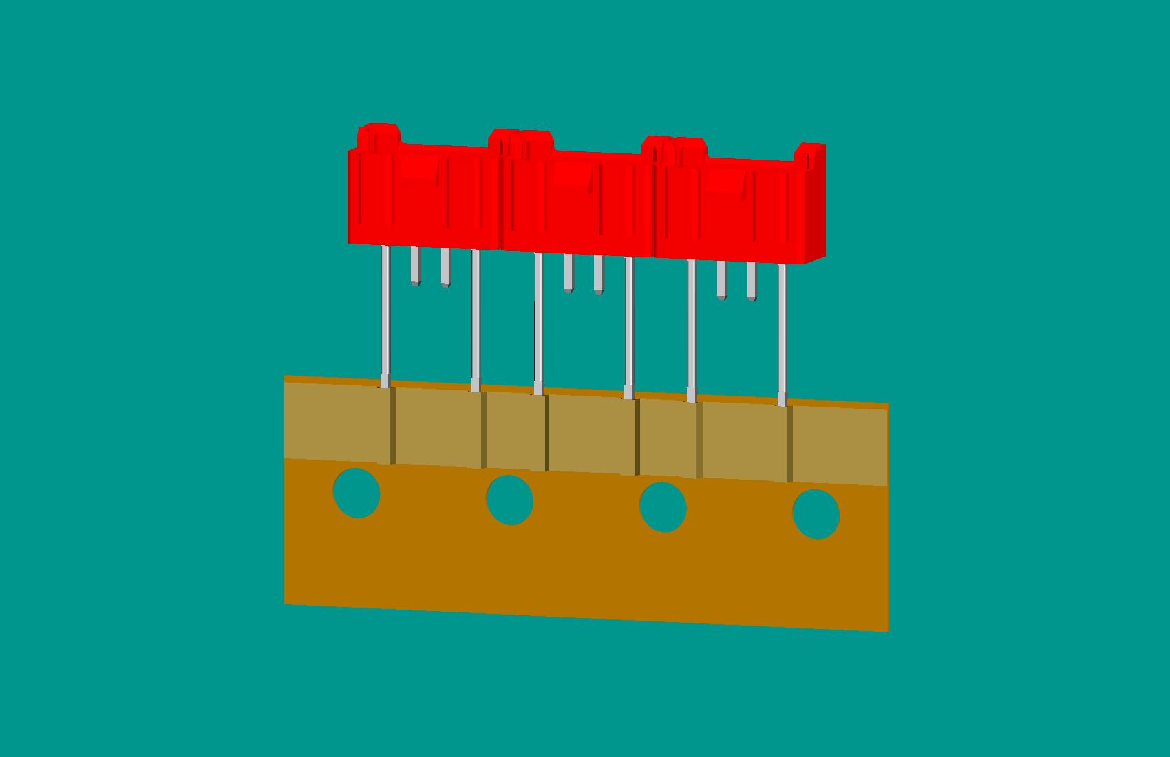 XH-4A全包非限位編帶正向（1、4長(zhǎng)針）(紅色)普通PA66/奧克斯