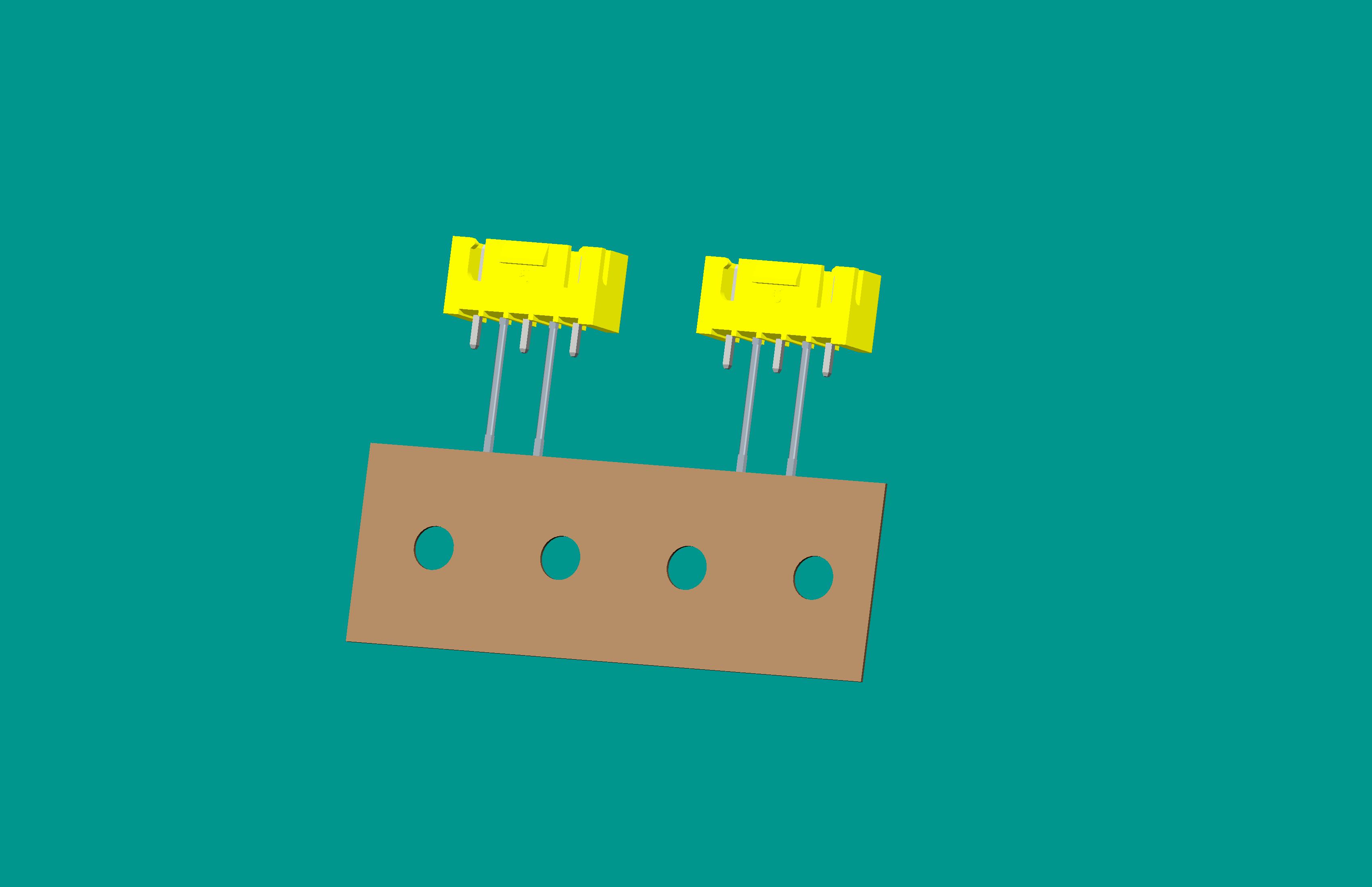 XH-5A(帶扣)立式針座黃色/編帶(2、4長針，反向，12mm）短針外漏2.5mm