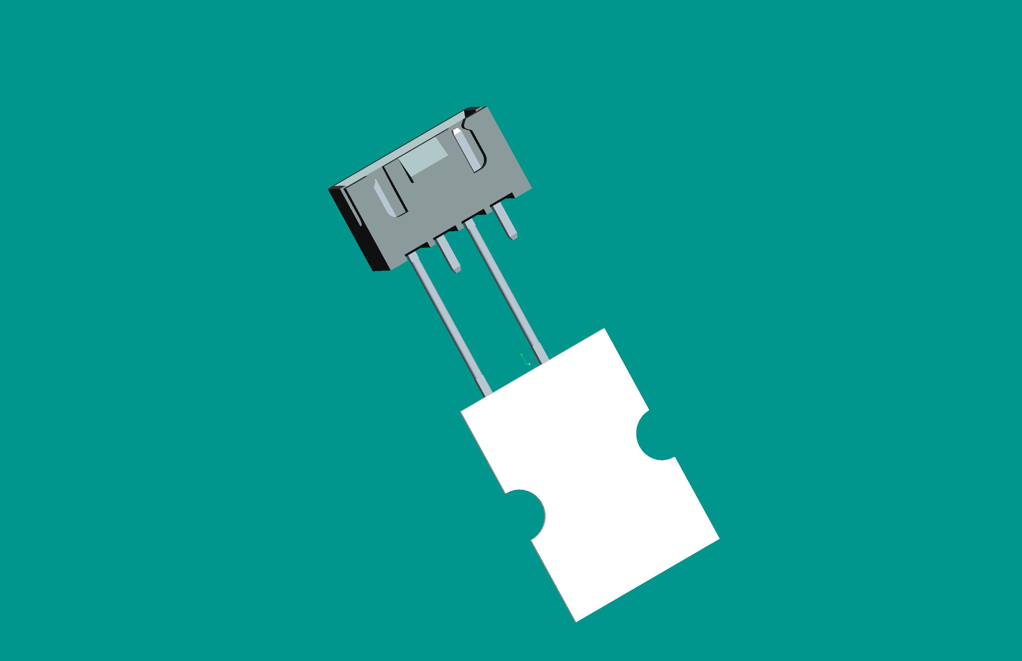 XH-4A帶扣立式針座黑色PA66/編帶(12.7間距，2、4長針，反向，10mm，短針外露2.9)