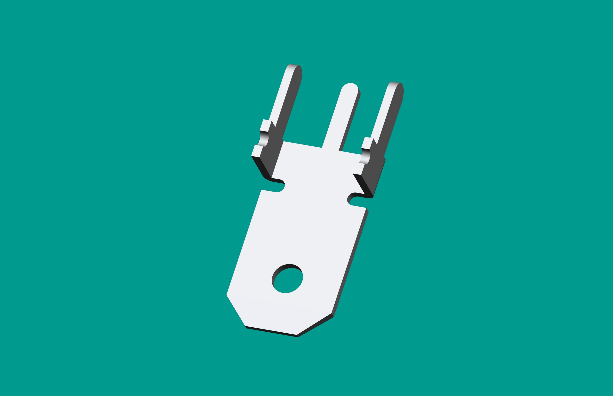 250三腳單齒插片