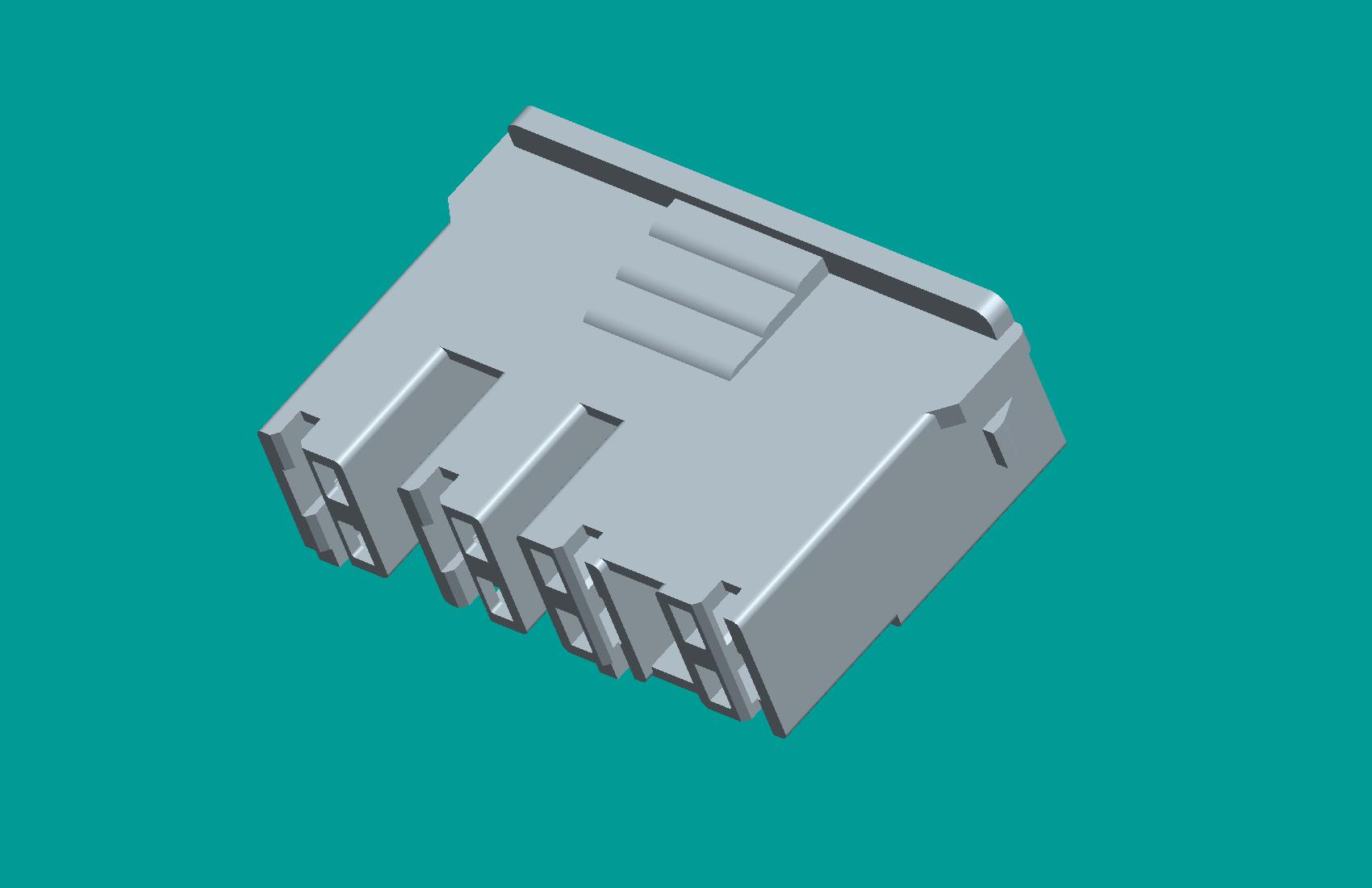 250直插4位塑件/本色/高灼熱絲