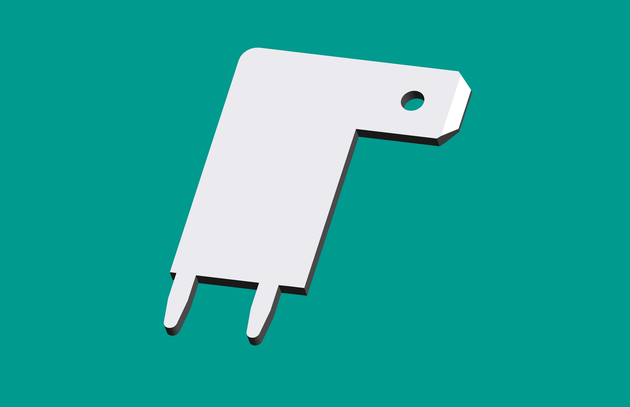 187公端子焊接型雙腳/高溫亮錫/