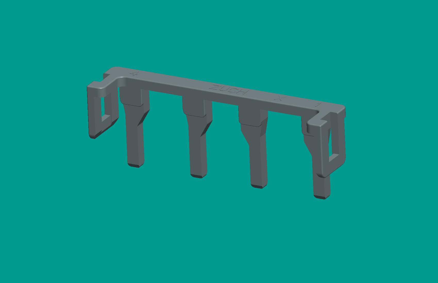 250-4孔鎖片黑色-高灼熱絲