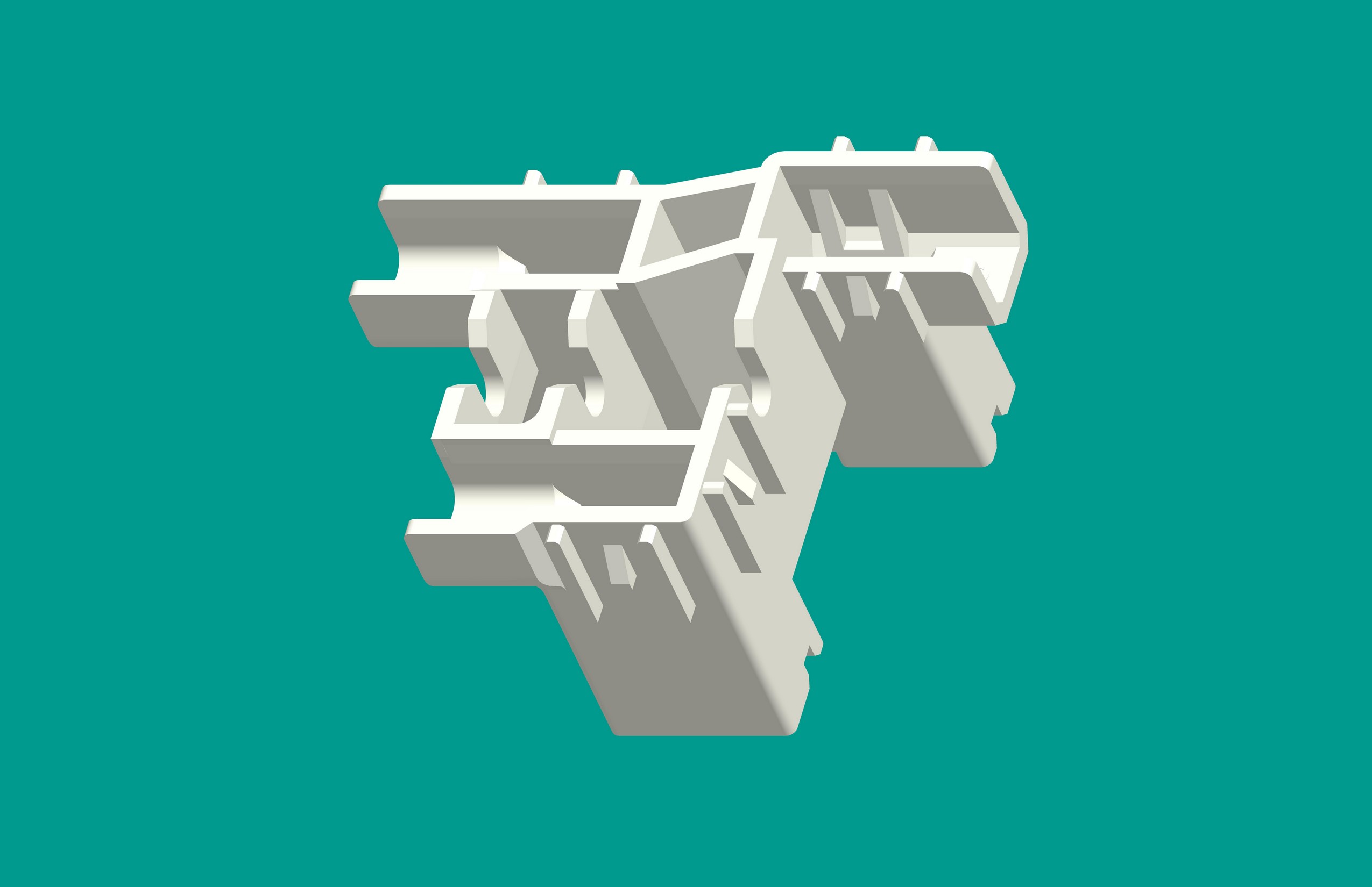 溫控器三孔塑殼-本色-高灼熱絲